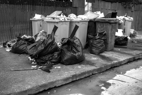 Modern recycling facility processing materials in Whitechapel