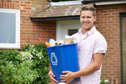 Different types of construction waste materials